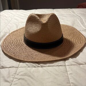 Madewell Women’s Natural Straw Hat with Black Band